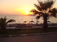 Sunset along Calis beach