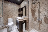One of the 3 bathrooms