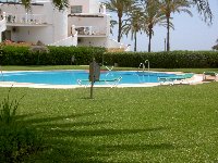 front swimming pool