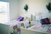 One of the twin bedrooms