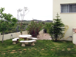 seated  BBQ area
