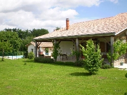 covered terrace and garden