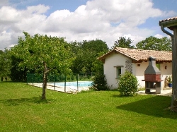 Pool house and garden