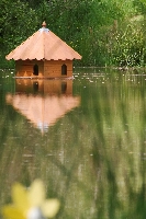 The lake at Newhouse Farm Cottages