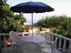 Nice terrace near the hot tub!