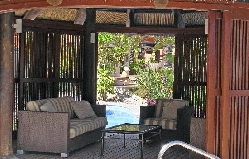 The inside of one of those cabanas