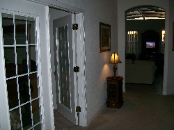 entrance hall to family and dining rooms
