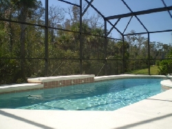 Private sunny pool area