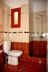 Shower and toilet facilities.