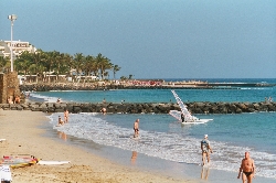 Local golden sandy beach, Las Cucharas