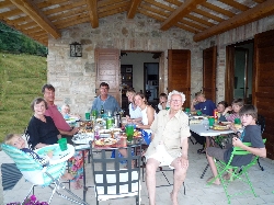 Lunch out on the porch