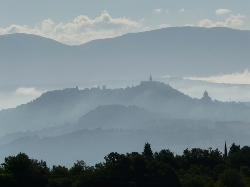Early morning view from the property