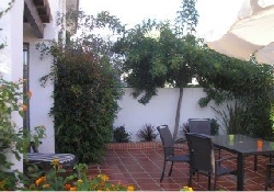 Sun terrace with view of mountains