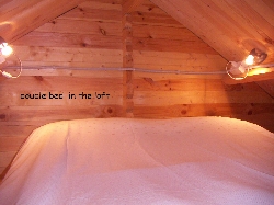 master bed on the loft