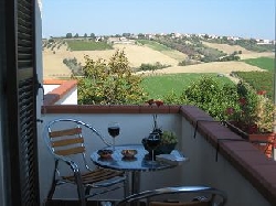 Relax on the apartment balcony