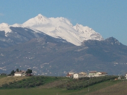 views of Gran sasso from the house