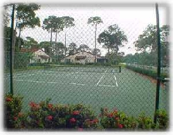 2 tennis courts