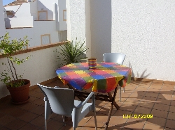 table and chairs on balcony