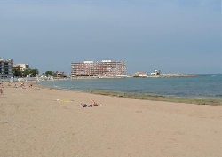 Beach opposite the apartment