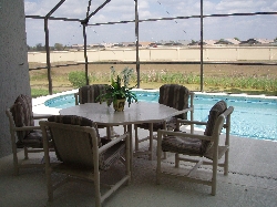 Patio area and pool