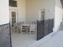 Patio Area Showing Safety Fence