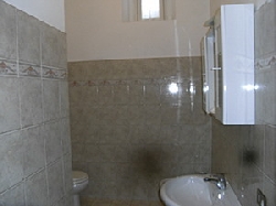 bathroom upstairs with shower