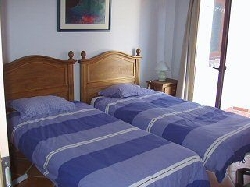 A twin bedroom