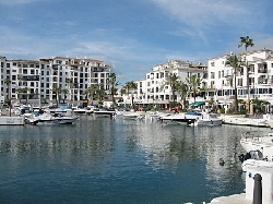 Duquesa Marina at the bottom of the hill