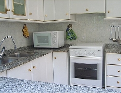 Kitchen with 4 ring stove