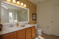 Full shower, bath and twin sinks