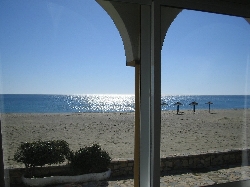 The beach from bedroom