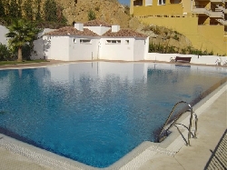 One of two communal pools