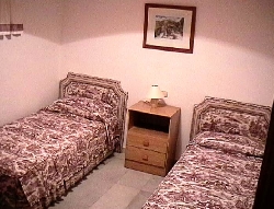 One of the two twin-bedded rooms