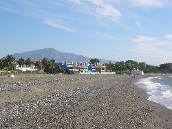 Nearest beach with view to Marbella