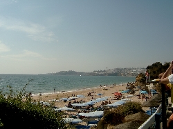 The beach looking towards Albufeira