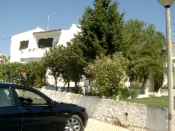 View of  apartment block from the road