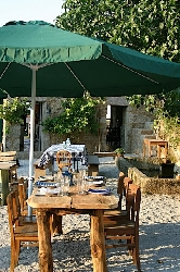 Terrace of our private restaurant