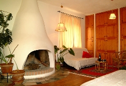 Air Conditioned living room,fireplace