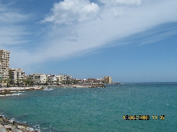 View of Torrevieja from the pier