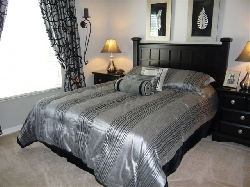 silver double bedroom