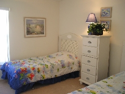 One of two family bedrooms
