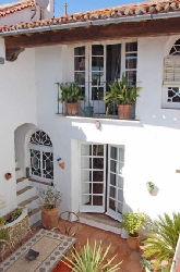 inner courtyard/ master bedroom windlow