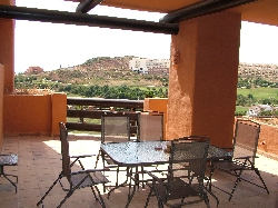View from the terrace with pool access