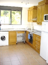 Kitchen with views of Natature Park