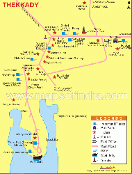 Thekkady Map
