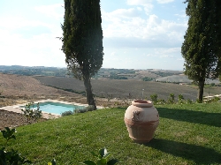 views over the crete sinese