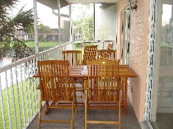 Evening dinner on the lanai