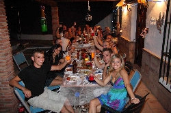 Lots of guests dining outside!