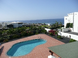 View from the upstairs sun terrace