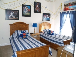 Sports themed bedroom